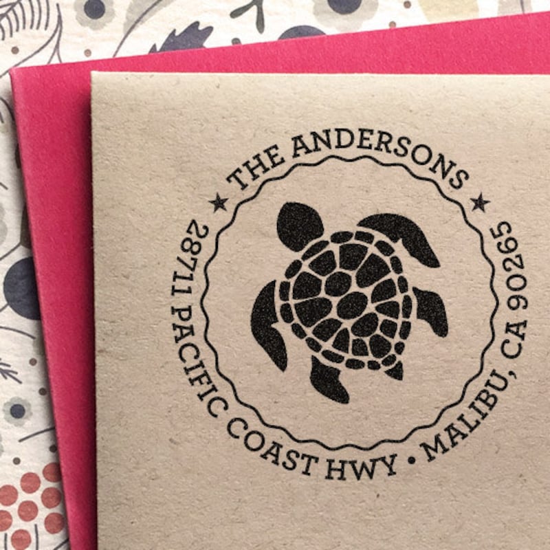 Turtle Stamp - Etsy