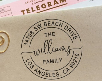 Custom Return Address Stamp Self inking Stamp Rubber Stamp Holiday Gift Idea Wedding Stamp Housewarming Gift Stocking Stuffer Save the Date