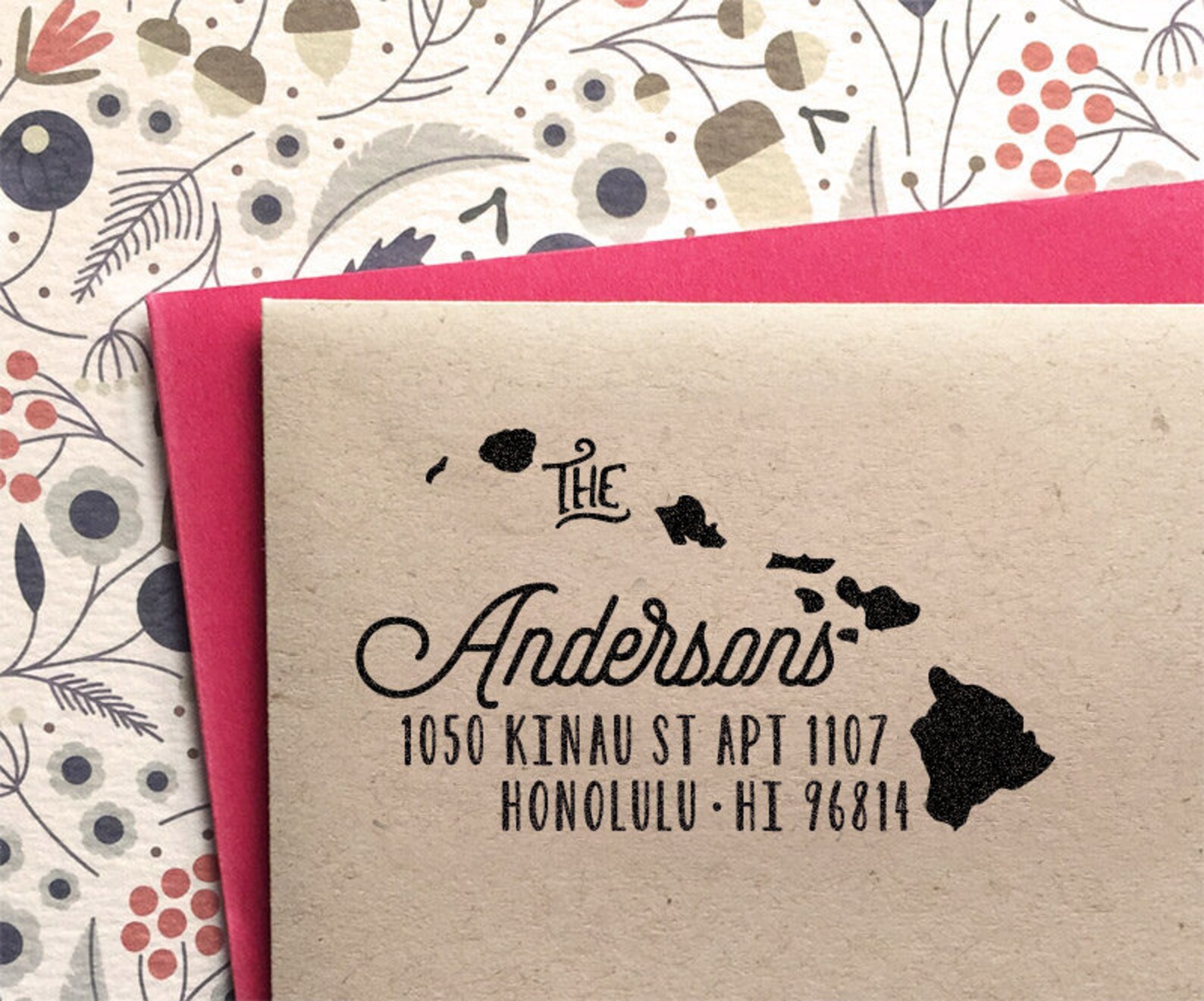 Custom Hawaii State Return Address Stamp Perfect Gift for Etsy