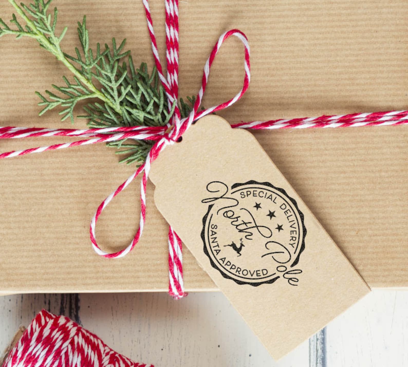 Christmas Stamp Special Delivery Santa Claus Stamp Holiday Etsy