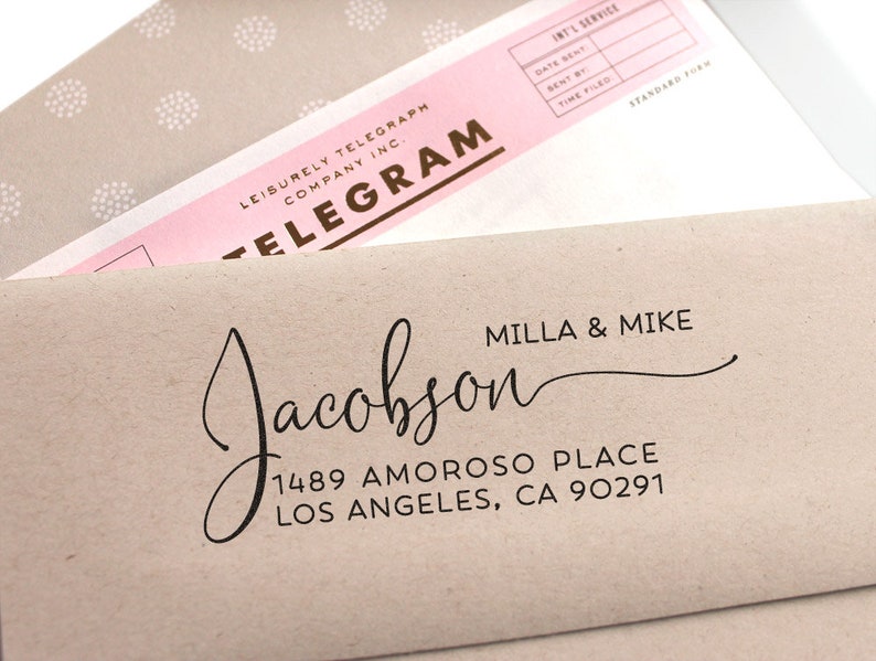 Custom Return Address Stamp Self Inking or Rubber Address Stamp Custom ...
