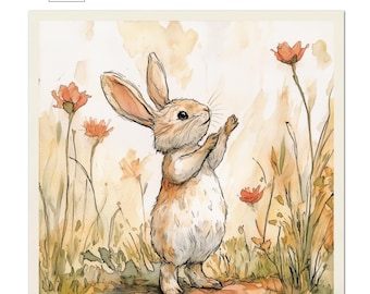 Peter Rabbit Fabric, Bunny Fabric, Baby Fabric Panels, Boy, Beatrix Potter Fabric, Animal, Nursery, Large, Print, Cotton, Quilting, Quilt