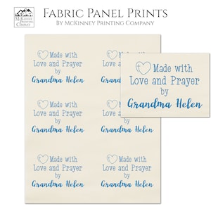Quilt Labels, Personalized Quilt Labels, Custom Quilt Labels, Quilt Labels Personalized, Small Print Fabric, Cotton, Crafts, Quilting, Quilt