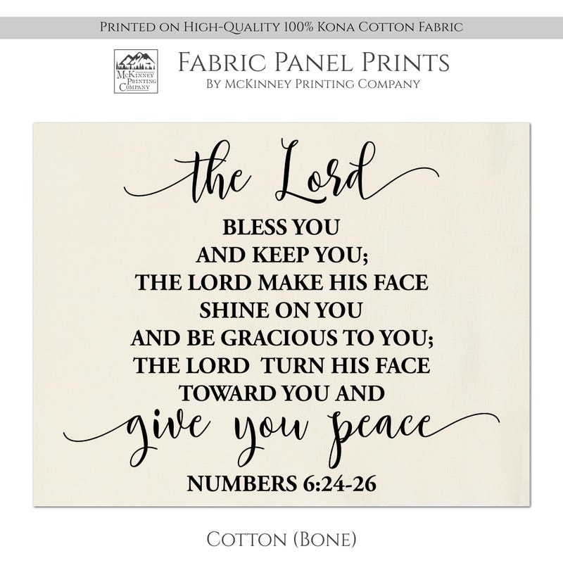 Square Scripture Graphics Fabric With Bible Verses in Squares - Etsy