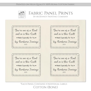Quilt Labels, Personalized Quilt Labels, Custom Quilt Labels, Quilt Labels Personalized, Small Print Fabric, Cotton, Crafts, Quilting, Quilt