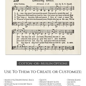 Puede incluir: Una impresi&oacute;n de partitura vintage del himno "Amazing Grace" de John Newton. La m&uacute;sica est&aacute; impresa en tinta negra sobre un fondo crema. El t&iacute;tulo es "Amazing Grace" con el nombre del compositor, John Newton, y el nombre del arreglista, E.O. Excell, impreso debajo. La partitura est&aacute; enmarcada por un borde negro. El texto debajo de la m&uacute;sica dice "Once was lost, but now am found, Was blind, but now I see."
