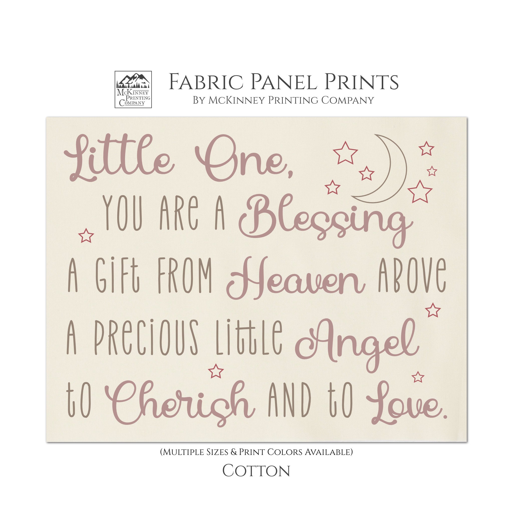 Baby Fabric Panels - Strength and Dignity, Proverbs 31 25, Scripture, –  McKinney Printing Company, LLC