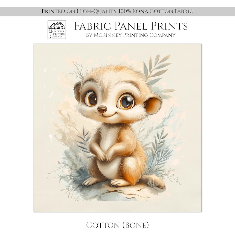 Baby Fabric Panels, Meerkat, Sewing, Jungle, Animal, Woodland, Large ...