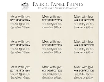 Quilt Labels, Personalized Quilt Labels, Custom Quilt Labels, Quilt Labels Personalized, Small Print Fabric, Cotton, Crafts, Quilting, Quilt