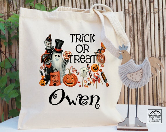 Leraar Halloween Tote Bag Trick or Treat Bag Tassen & portemonnees Draagtassen Cute Aesthetic Tote Bag Canvas 