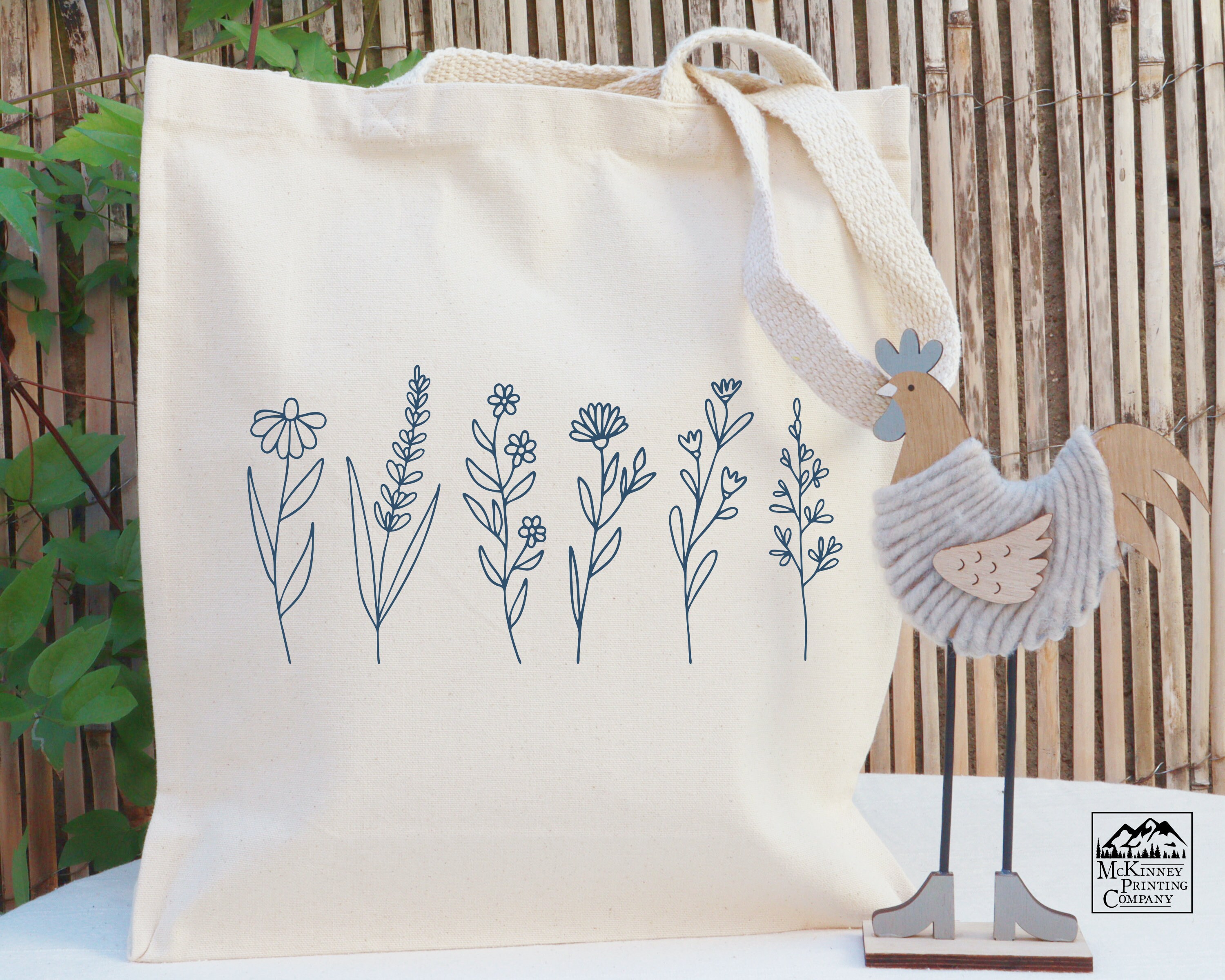 Odebyata Hummingbird Flower Tote Bag - Aesthetic Canvas Spring Shoulder Bag For Groceries & Books