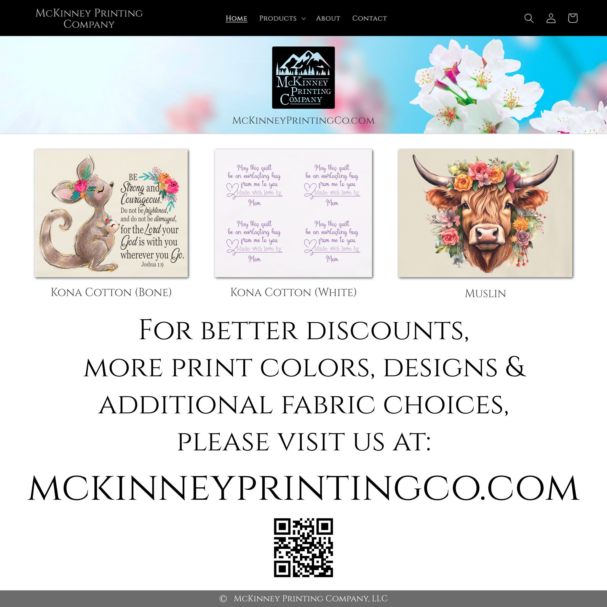 Highland Cow - Fabric Panel, Print, Floral, Farm, Nursery Décor, Quilt –  McKinney Printing Company, LLC