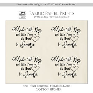 Quilt Labels, Personalized Quilt Labels, Custom Quilt Labels, Quilt Labels Personalized, Small Print Fabric, Cotton, Crafts, Quilting, Quilt