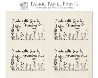 Quilt Labels, Personalized Quilt Labels, Custom Quilt Labels, Quilt Labels Personalized, Small Print Fabric, Cotton, Crafts, Quilting, Quilt