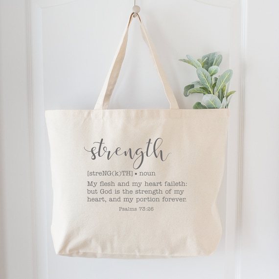 TSIIUO Women's 'You Are Inspiration' Canvas Tote Bag - Funny Bible Verse Graphic, Reusable Shopping Bag (15.8" X 13.5")