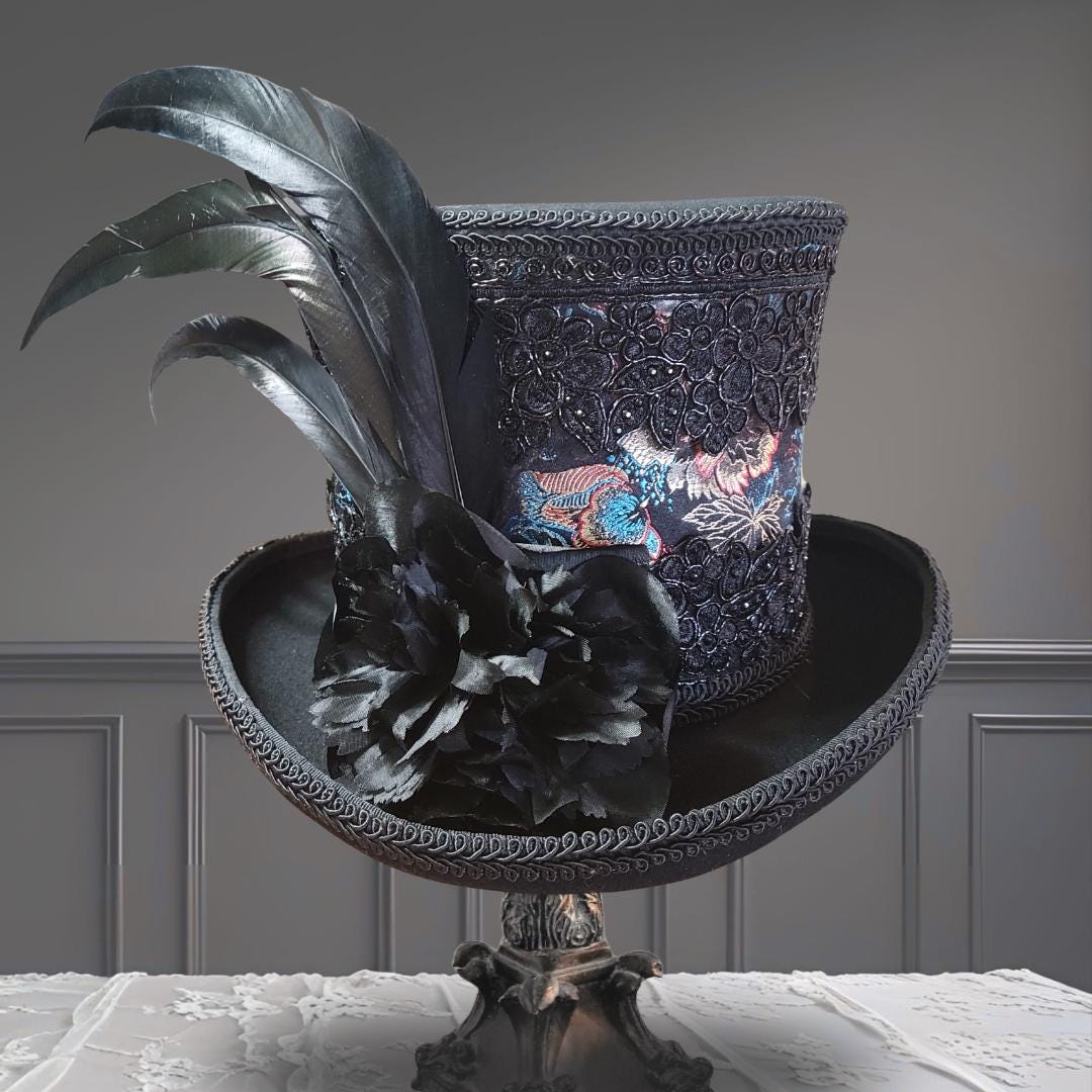 Brocade Top Hat - Etsy display picture 3