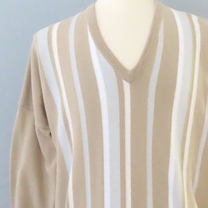 Vintage 70's men's black striped sweater M Himalaya main image 0