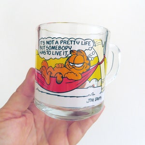 1978 Garfield McDonalds cartoon mug by Jim Davis | Garfield the Cat | Garfield and Odie friends | 70s collectables