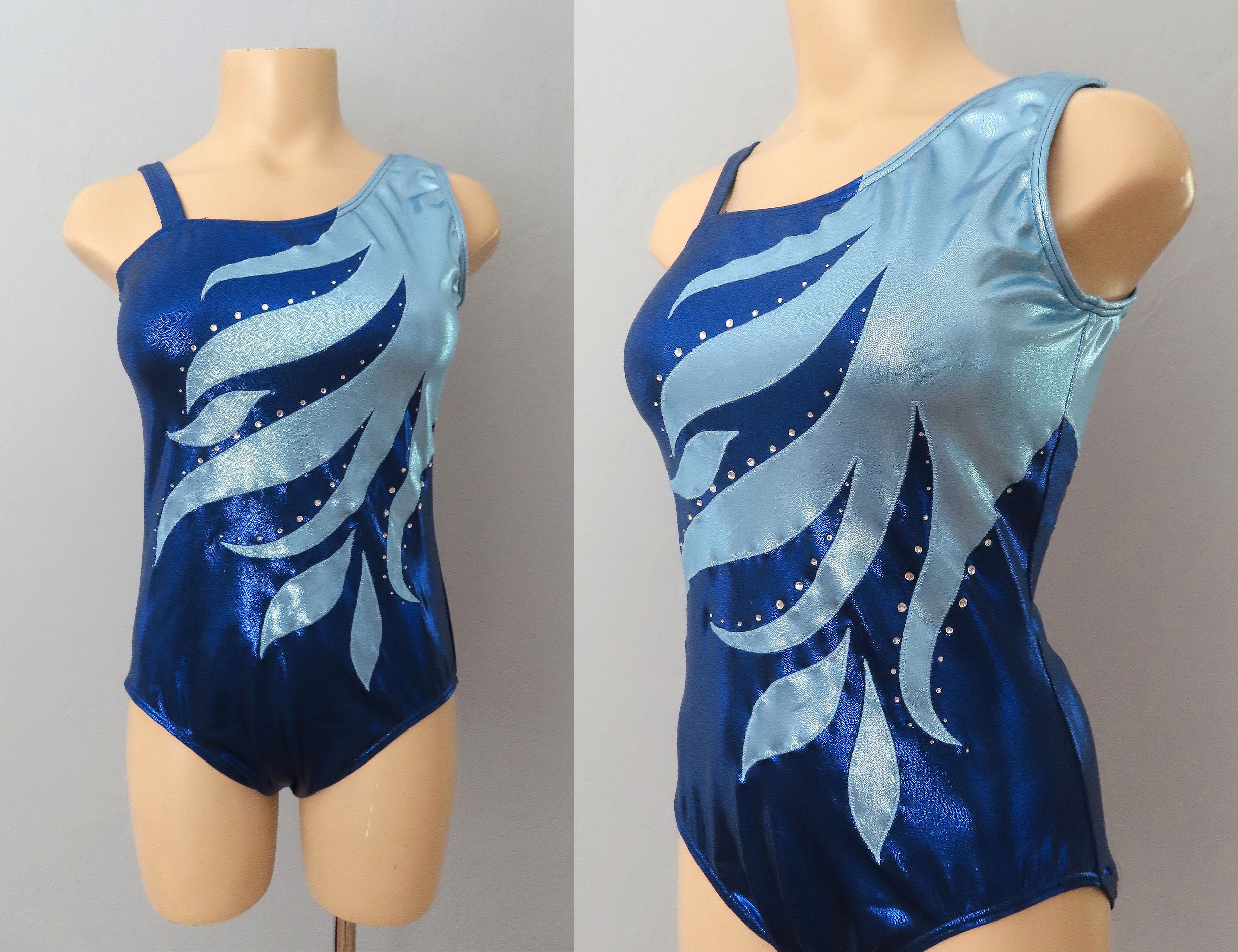 Vibrance' Sleeveless Deluxe Gymnastics Leotards Competition Gym