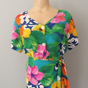 1980s Tropical Hawaiian Skort Set: Rayon Tiki Outfit