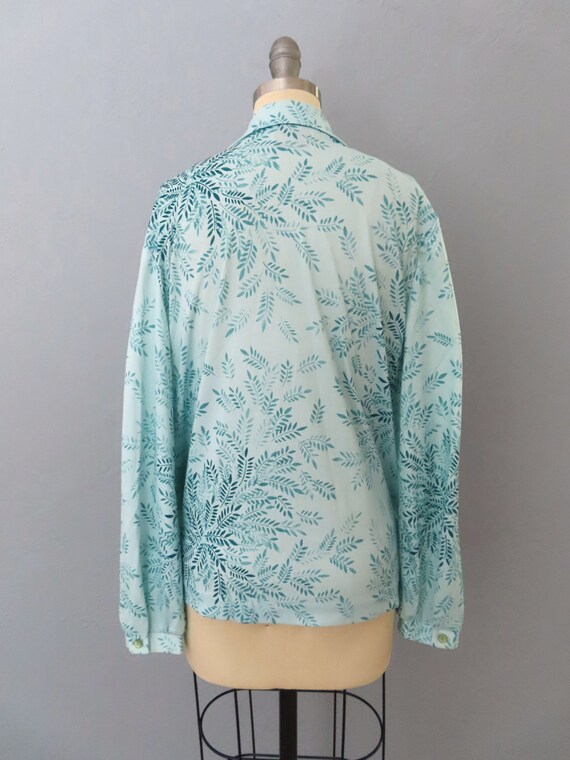 vintage 70s floral buttonup shirt | womens large … - image 8