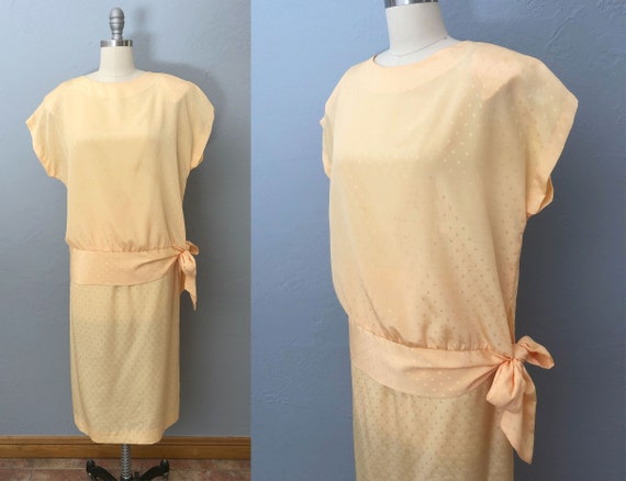 vintage 70s flapper day dress | medium | great gat