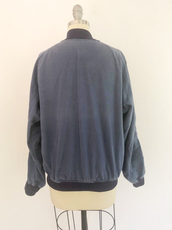 1960s mens zip up windbreaker bomber jacket | lar… - image 6