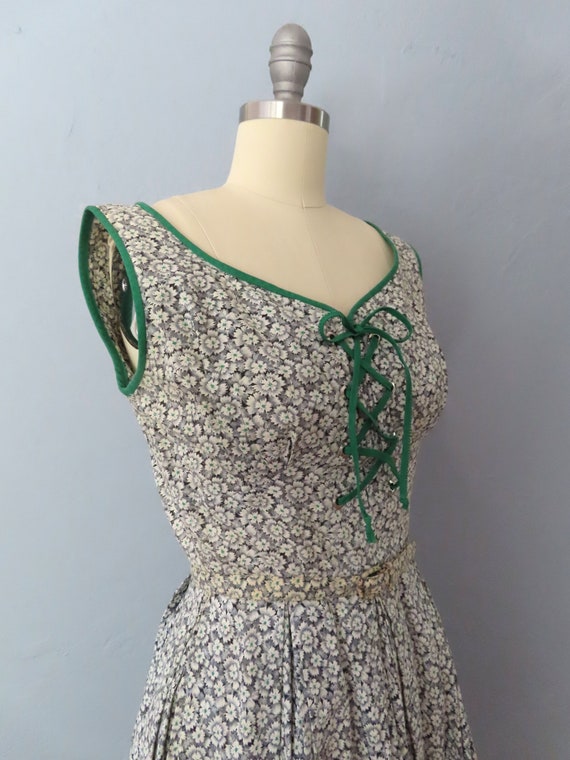 1940s floral corset sun dress | small | 1940s day… - image 5