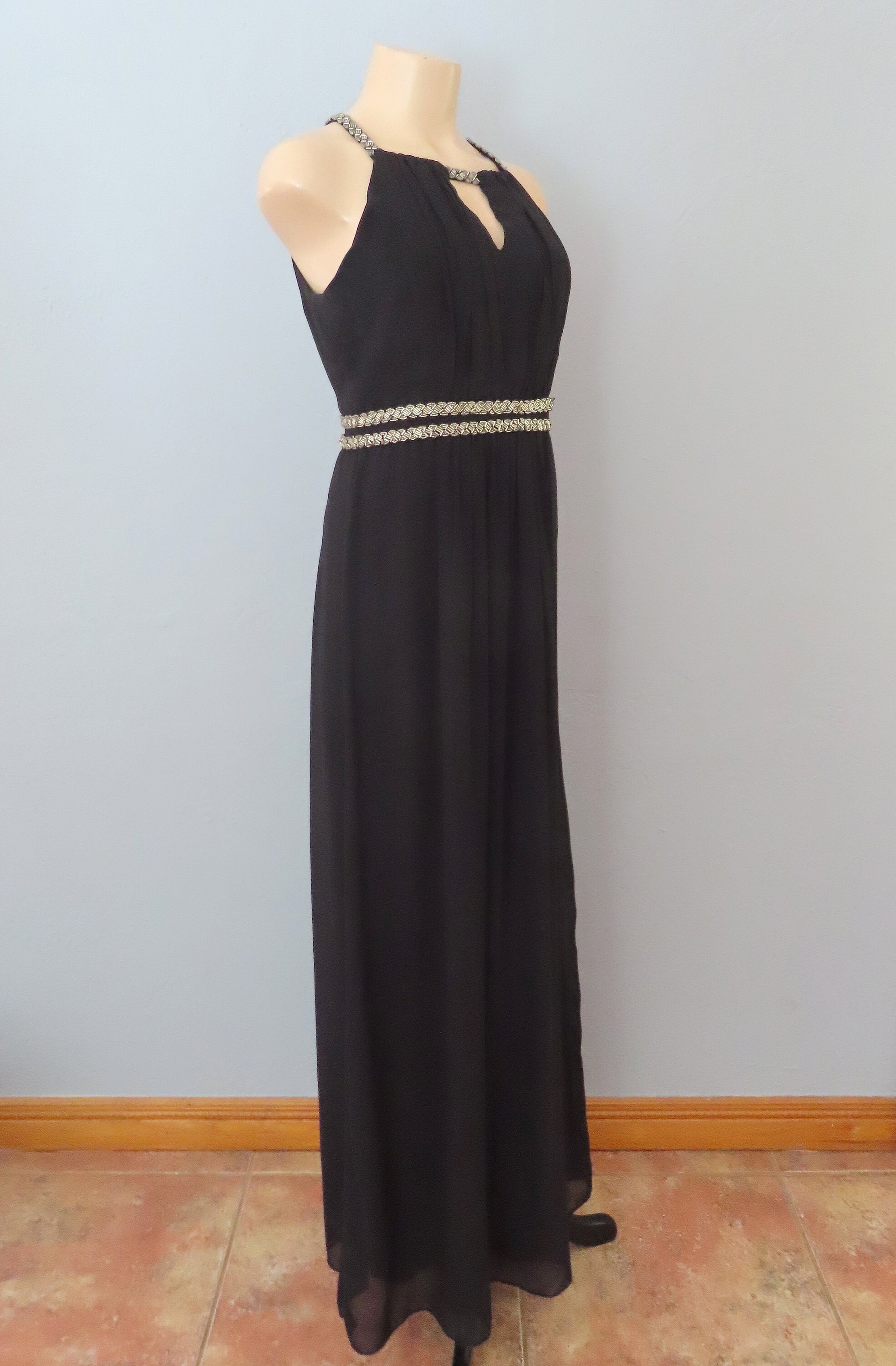 rose gold beaded wedding dress Wren Rose Gold Beaded Gown | Rose Gold | Debs & Prom main image 0