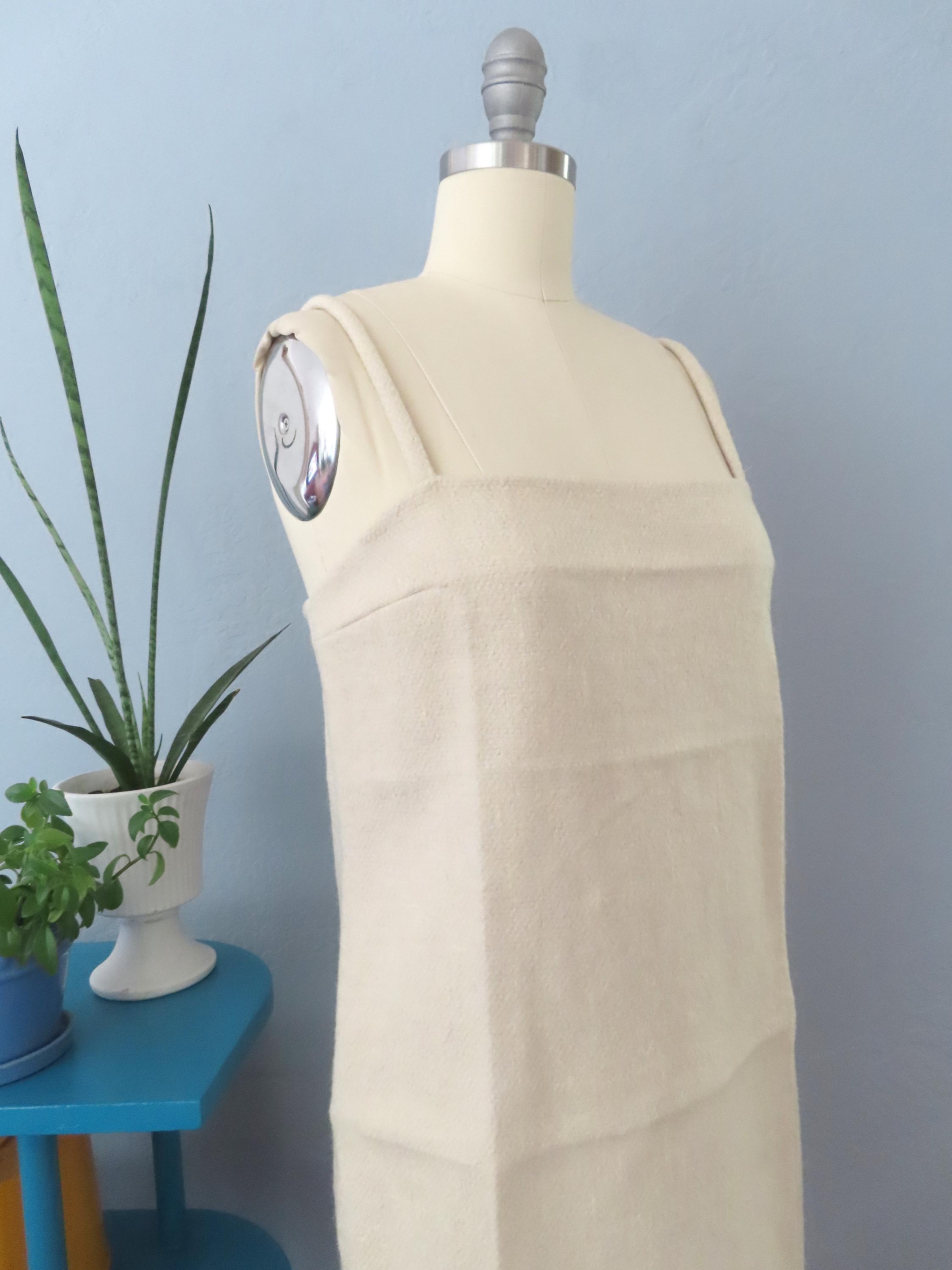 1990s Prada Wool Slip Dress: Minimalist Vintage Designer, Medium