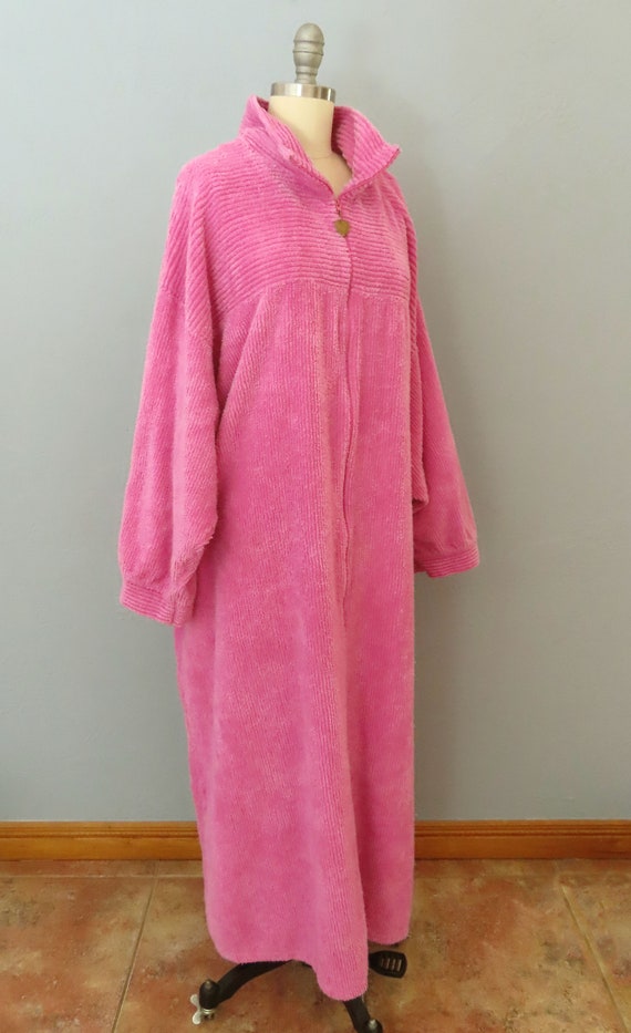 vintage 1950s chenille robe dressing gown Large XL … Gem