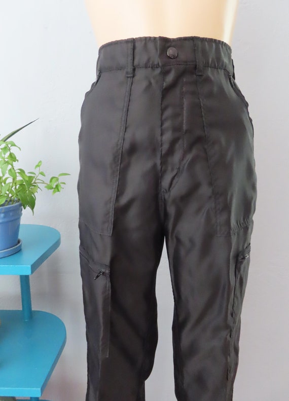 Nylon Parachute Pants 80s Men's Vintage Shiny & Tight… - Gem Nylon Parachute Pants 80s Men's Vintage Shiny & Tight… - Gem