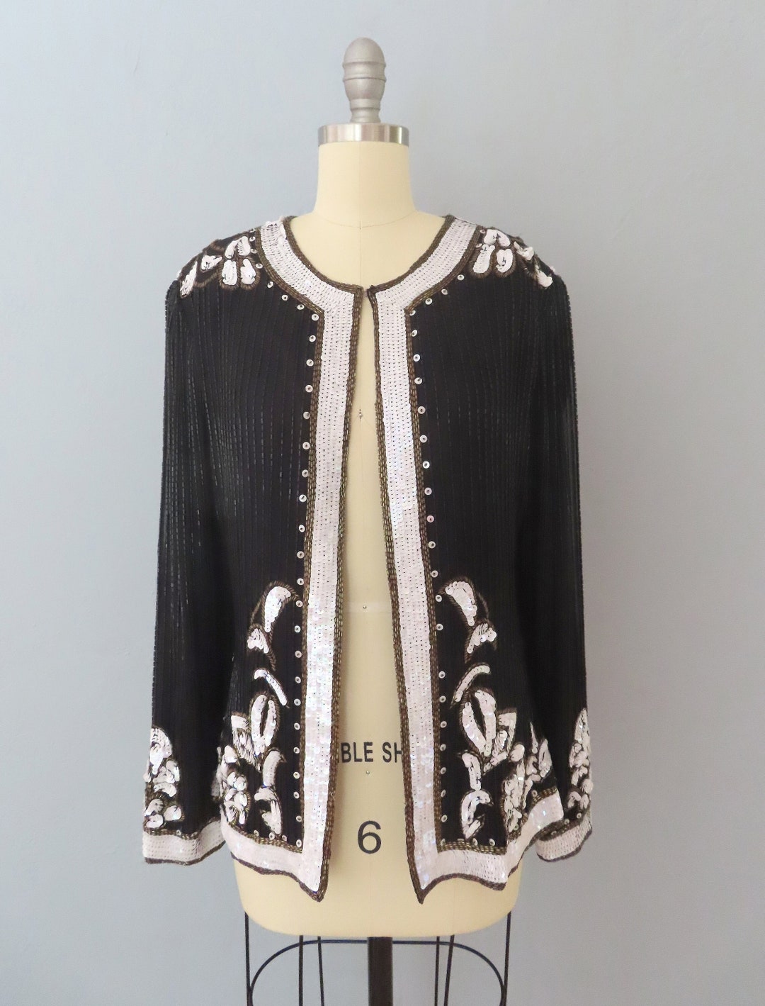 Vintage 90’s sequin knit cardigan top