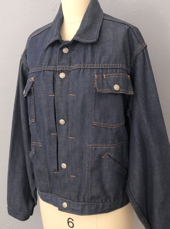 1960s dark denim jacket Ranchcraft JCPenney | med… - image 4