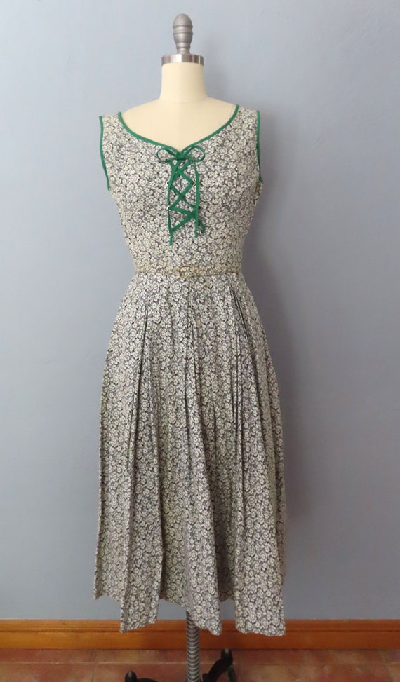 1940s floral corset sun dress | small | 1940s day… - image 2