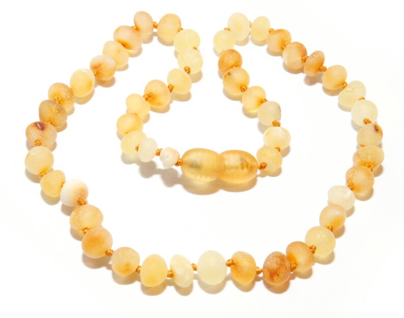 raw unpolished baltic amber teething necklace
