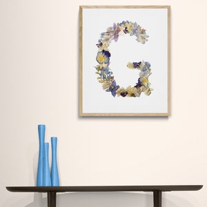 Pressed Flower Letter G (digital download)