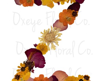 Pressed Flower Letter Z (digital download)