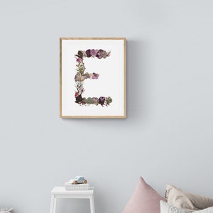 Pressed Flower Letter E (digital download)