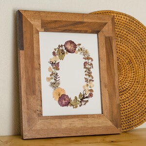 Pressed Flower Letter O (digital download)