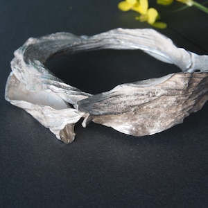Cuff bracelet silver, leaf cuff bracelet, Silver Cuff Bracelet, bracelet original, jewelry orchid, adjustable Leaf cuff, gift for girlfriend