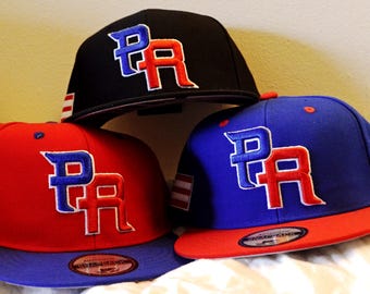 Puerto Rico PR-designed Adjustable Snap Back Baseball Caps