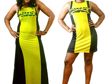 CLEARANCE - JAMAICA Women&#39;s Maxi or Mini Dress + Photonovel