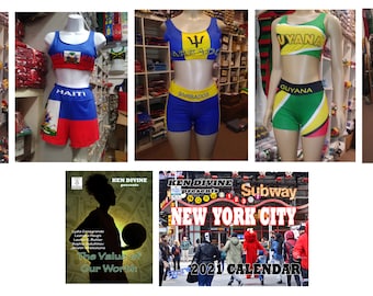Flag Designed Crop Top & Shorts Sets (5 Styles) + PhotoNovels