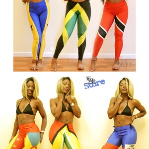 Women&#39;s Flag Fashion Leggings (9 Styles) - Barbados, Jamaica, Trinidad, Grenada, Haiti, Guyana, Dominica, St. Vincent, Mexico