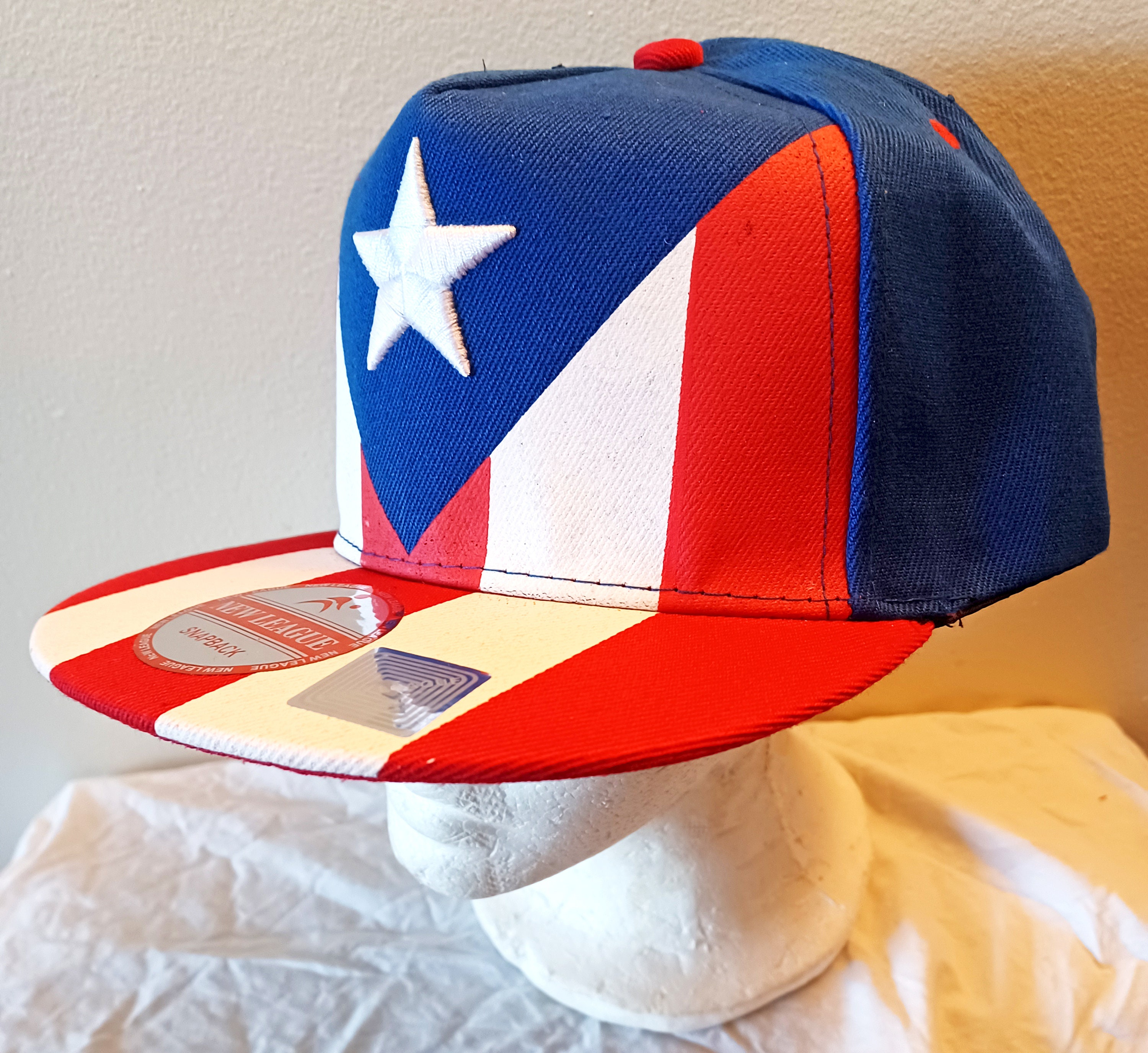 Puerto Rico Flag-designed Adjustable Snap Back Baseball Caps  display picture 2