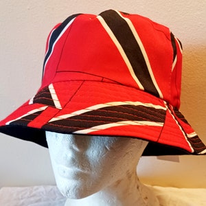 Von Trinidad & Tobago Flagge entworfener Fischerhut - OS + Socken + Halskette