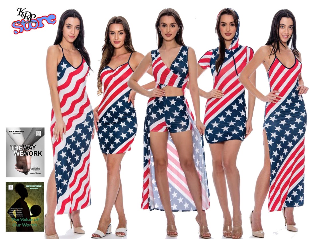 American Flag Dresses 6 STYLES Photonovel Etsy
