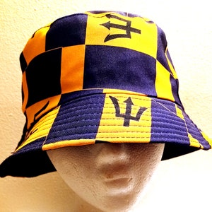 Barbados Flag-Designed Bucket Hat + Accessories - OS