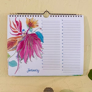 Calendário perpétuo, calendário de aniversário, livro de convidados de casamento, evento especial, arte colorida, presente de casamento, nome personalizado GRATUITO
